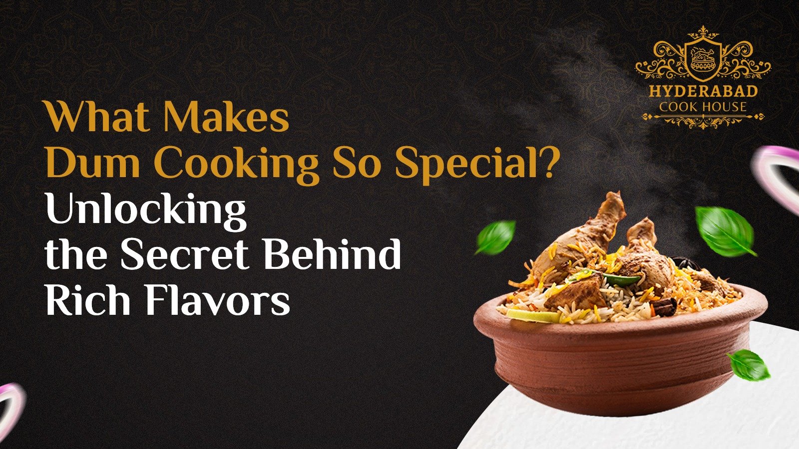 Clay pot dum biryani with chicken showcasing traditional slow-cooking method and rich spices