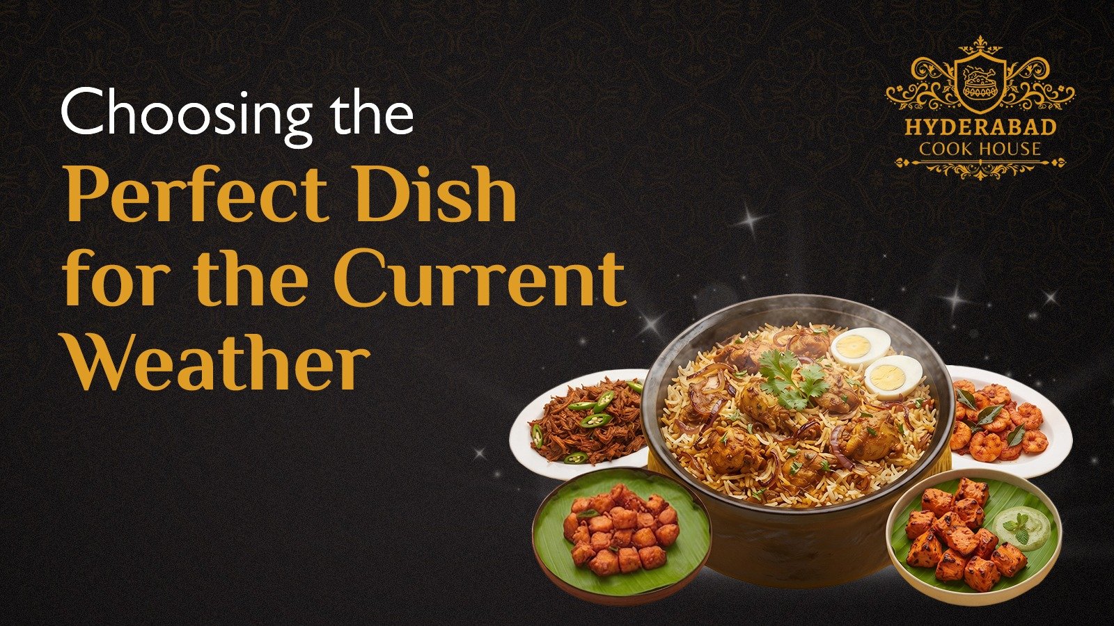 Seasonal Hyderabadi biryani and South Indian dishes served in Edmonton restaurant.